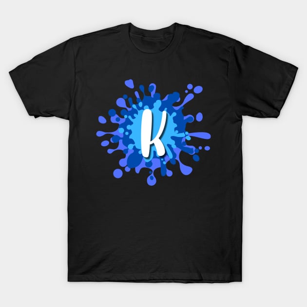 Letter K T-Shirt by HiCuteVision